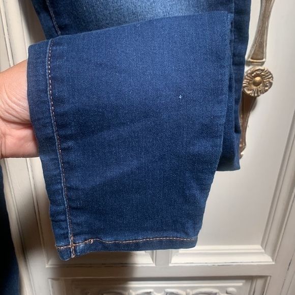 So High Rise Pull on Jeggings Dark Blue Washed - Picture 7 of 11